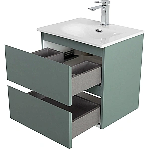Тумба с раковиной BelBagno 50 KRAFT 39-500/390-2C-SO-VO+BB500/390ETL еловая матовая для ванной в интернет-магазине Sanbest