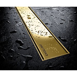Душевой трап Excellent Stilio Gold 70 INEX.1515.700.R.GL золото купить в интернет-магазине Sanbest