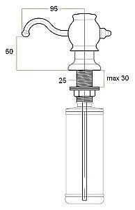 Диспенсер Zorg ZR-24 Черный купить в интернет-магазине сантехники Sanbest
