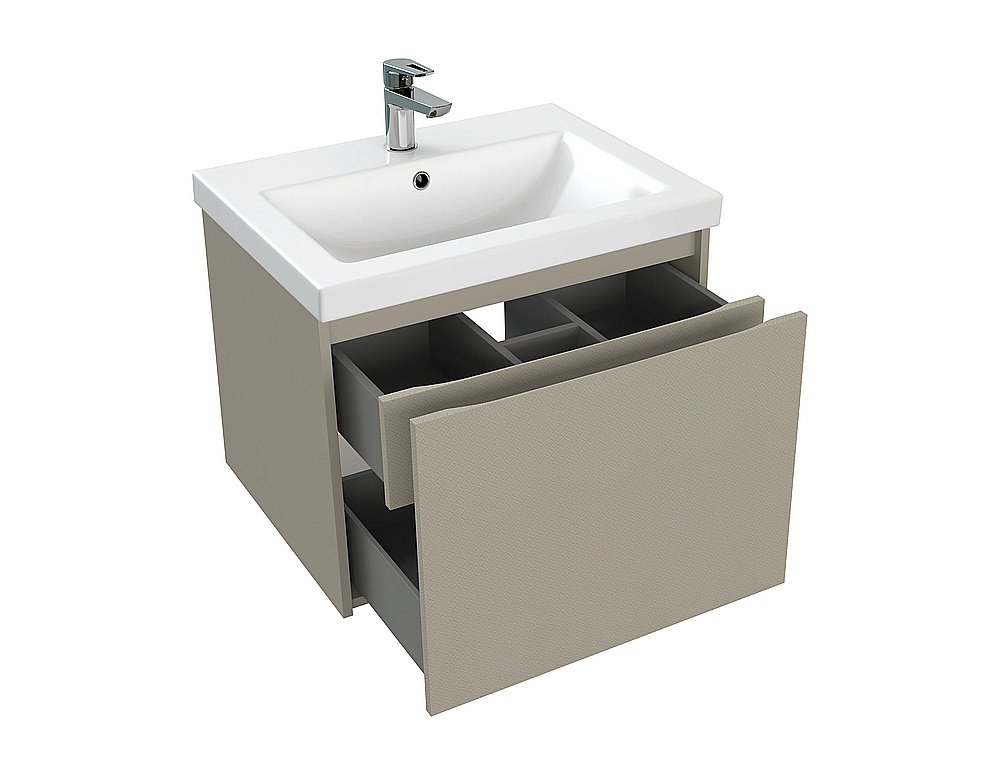 Мебель для ванной Cersanit GRANDE 60 бежевая для ванной в интернет-магазине Sanbest