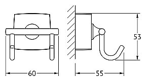 Крючок FBS Esperado ESP 002 купить в интернет-магазине сантехники Sanbest