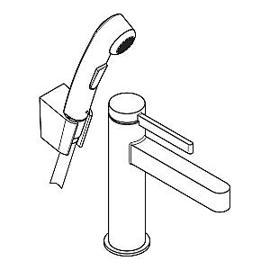 Смеситель для раковины Hansgrohe Finoris 76210670 черный матовый купить в интернет-магазине сантехники Sanbest