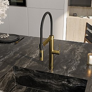 Смеситель для кухни WasserKraft A8887 сенсорный, золото матовое купить в интернет-магазине сантехники Sanbest