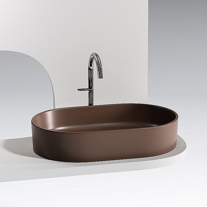 Раковина Ceramica Nova Element 60 CN6048MDB темно-коричневая матовая купить в интернет-магазине Sanbest