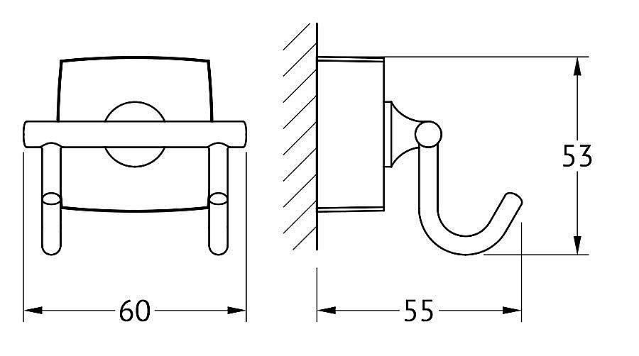 Крючок FBS Esperado ESP 002 купить в интернет-магазине сантехники Sanbest