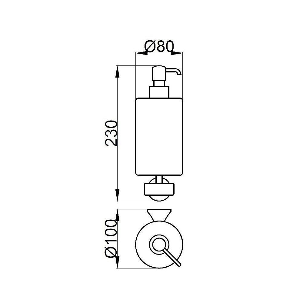 Диспенсер Webert OPERA OA500201980 розовое золото купить в интернет-магазине сантехники Sanbest