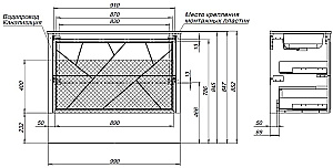 Тумба с раковиной и столешницей Allen Brau Paris 100 1.360002.WM белая матовая для ванной в интернет-магазине Sanbest