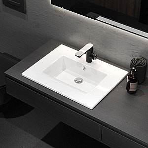 Раковина Berges Ego 61,5 182004 белая купить в интернет-магазине Sanbest