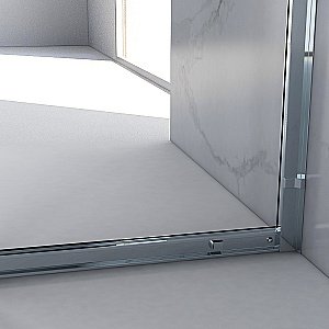 Душевой уголок Black&White Stellar Wind SX 7151400+720100S 150х100 стекло прозрачное/профиль хром купить в интернет-магазине Sanbest