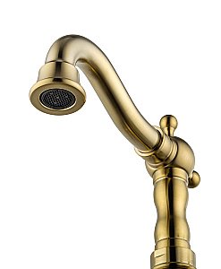 Смеситель для раковины WONZON & WOGHAND RETRO, Брашированное золото (WW-88139020-BG) купить в интернет-магазине сантехники Sanbest
