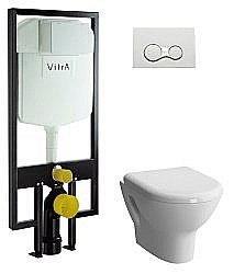 Унитаз подвесной Vitra Zentrum 9012B003-7206 с инсталляцией, с крышкой микролифт купить в интернет-магазине Sanbest