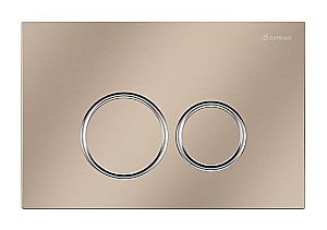Кнопка для инсталляции Caprigo  Dew ABS DA001-champagne/crm шампань/хром купить в интернет-магазине сантехники Sanbest