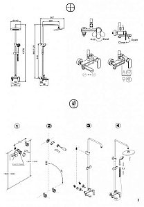 Душевая система Bravat OPAL F6125183CP-A3-RUS купить в интернет-магазине сантехники Sanbest
