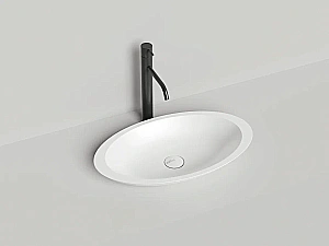 Раковина накладная Salini Callista 02 1101202SM 57,5 из искусственного камня S-Stone, белая матовая купить в интернет-магазине Sanbest