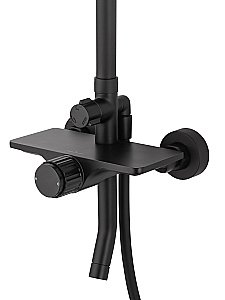 Душевая система WONZON & WOGHAND CLICK, Черный матовый (WW-N3S962-MB) купить в интернет-магазине сантехники Sanbest