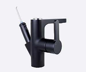 Смеситель для раковины с ирригатором Bronze de Luxe Optimal 10188B черный купить в интернет-магазине сантехники Sanbest