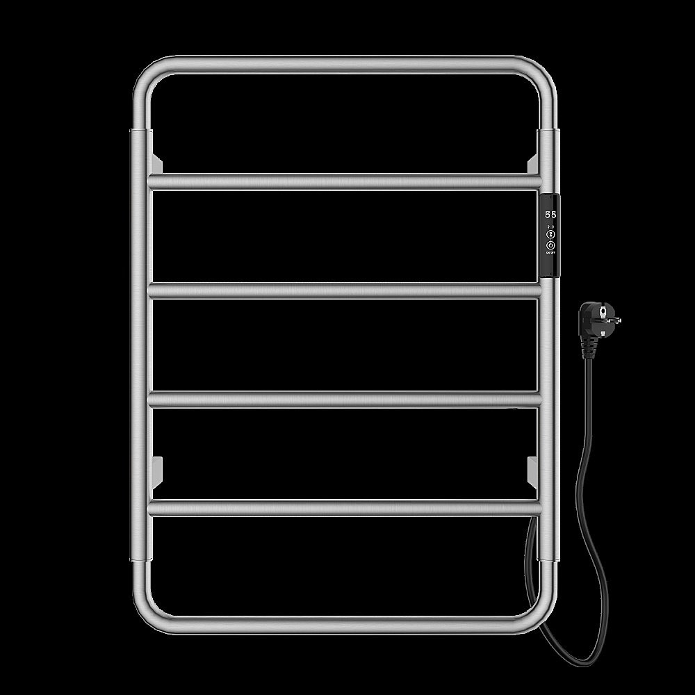 Полотенцесушитель электрический WONZON & WOGHAND WISMAR, Брашированный никель (WW-AL201-BR) купить в интернет-магазине сантехники Sanbest