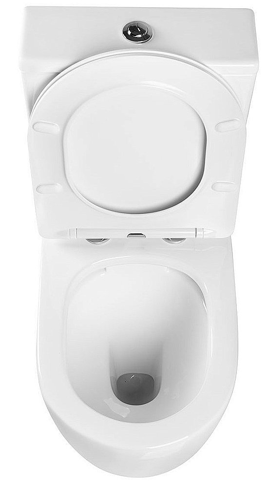 Унитаз-компакт Vincea Evo VT2-34 безободковый, с бачком, с крышкой микролифт, белый купить в интернет-магазине Sanbest