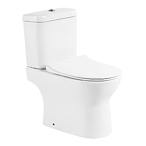 Унитаз-компакт напольный BelBagno Steam BB130CPR/SC+BB130T белый, безободковый, с крышкой микролифт, с бачком купить в интернет-магазине Sanbest