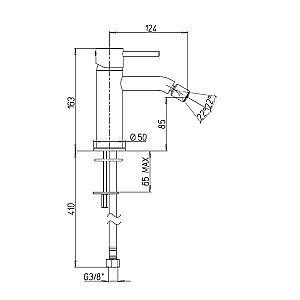Смеситель для биде PAINI Cox 78CR304O хром купить в интернет-магазине сантехники Sanbest
