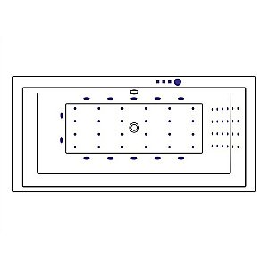 Ванна акриловая EXCELLENT Crown Grand NANO WAEX.CRG19.NANO.CR 190x90 белая с гидромассажем купить в интернет-магазине Sanbest