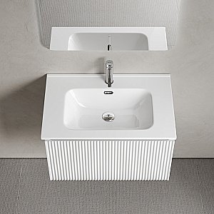 Тумба с раковиной Sancos Snob R 1.0 SNR1.070W/CN7007 Bianco для ванной в интернет-магазине Sanbest