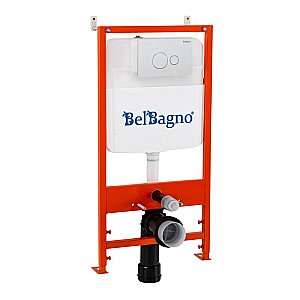 Унитаз подвесной BelBagno UNO-TOR BB5177CH-TOR/SC/BB026/BB082BL белый, с крышкой микролифт, с инсталляцией, безободковый, слив-торнадо купить в интернет-магазине Sanbest