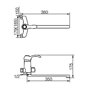 Смеситель для ванны Veragio Grazia VR.GRA-3505.BR купить в интернет-магазине сантехники Sanbest