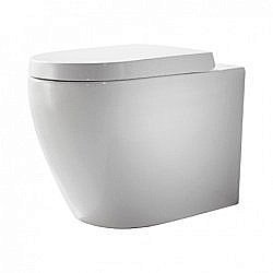 Унитаз приставной Bravat GINA C01011W-ENG с крышкой микролифт купить в интернет-магазине Sanbest