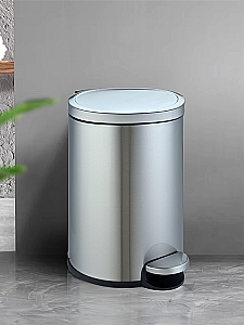 Ведро для мусора WeltWasser Lora 10000013405 сталь матовая купить в интернет-магазине сантехники Sanbest