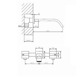 Смеситель для раковины Abber Wasserfall AF8612NG никель купить в интернет-магазине сантехники Sanbest