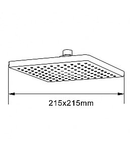 Верхний душ Agger Fresh ATS04 хром купить в интернет-магазине сантехники Sanbest