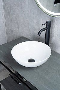 Раковина накладная Gid 9081W белая купить в интернет-магазине Sanbest