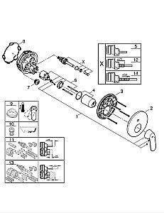 Душевая система Grohe Eurosmart Cosmopolitan 25219001 купить в интернет-магазине сантехники Sanbest