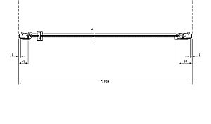 Душевая дверь Ravak Chrome CSD1 80 профиль хром/стекло прозрачное купить в интернет-магазине Sanbest