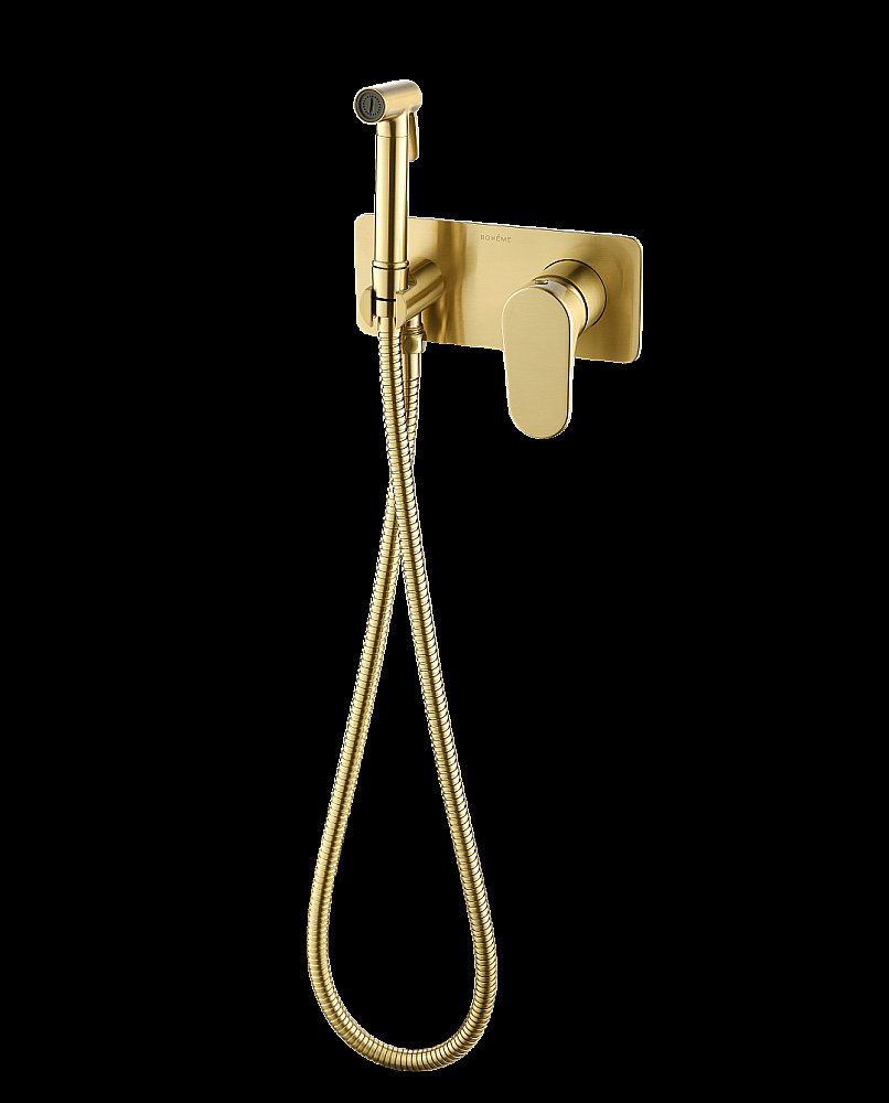 Гигенический душ Boheme Spectre 457-MG золото матовое купить в интернет-магазине сантехники Sanbest
