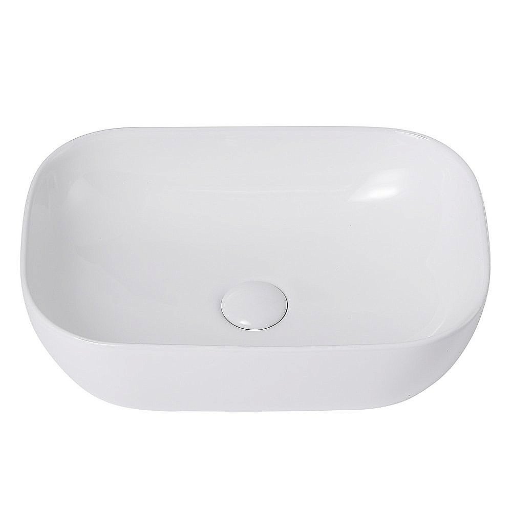 Раковина накладная ABBER Rechteck AC2200 белая купить в интернет-магазине Sanbest