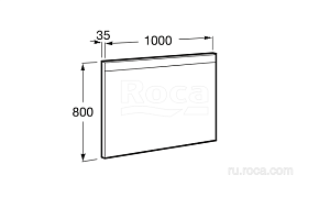 Зеркало Roca Prisma LED 812266000 в ванную от интернет-магазине сантехники Sanbest