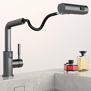 Смеситель для раковины Black&white Sky Day SD3028GM оружейная сталь матовая купить в интернет-магазине сантехники Sanbest