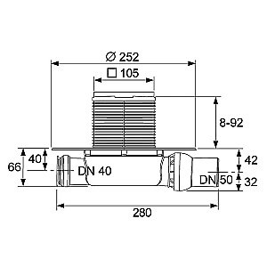 Душевой трап TECE Drainpoint S KDP-S110 хром купить в интернет-магазине Sanbest