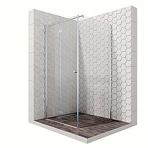 Душевой уголок Ambassador Diamond 12011105 90x90 стекло прозрачное/профиль хром купить в интернет-магазине Sanbest