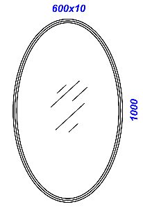 Зеркало Clarberg Elegance 100 в ванную от интернет-магазине сантехники Sanbest