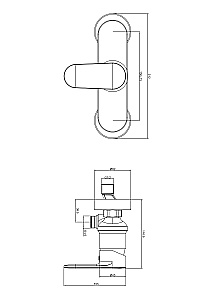 Cмеситель для душа Aquatek НИКА Set 2 в 1 (AQ1860MB+AQ2017MB) черный матовый купить в интернет-магазине сантехники Sanbest