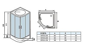Душевая кабина WeltWasser Werra XL 10000014044 80х80 с поддоном купить в интернет-магазине Sanbest