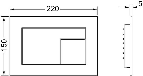 Кнопка для инсталляции TECE Velvet 9240733 бежевый купить в интернет-магазине сантехники Sanbest