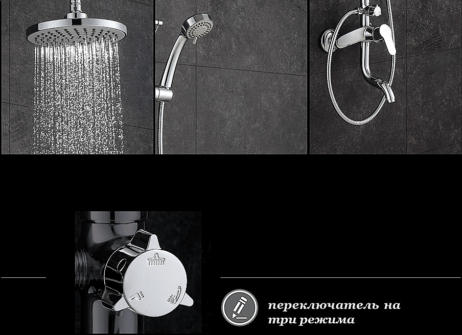 Душевая система D&K Rhein Marx DA1393701B07 купить в интернет-магазине сантехники Sanbest