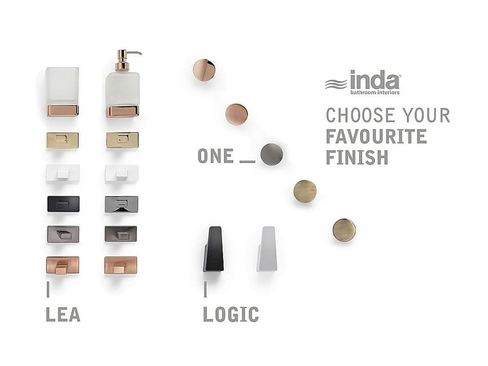 Полотенцедержатель Inda Lea A1818ANE черный матовый купить в интернет-магазине сантехники Sanbest