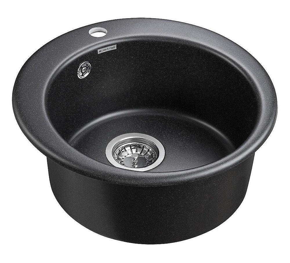 Мойка кухонная Paulmark Gelegen PM404800-BL Черная купить в интернет-магазине сантехники Sanbest