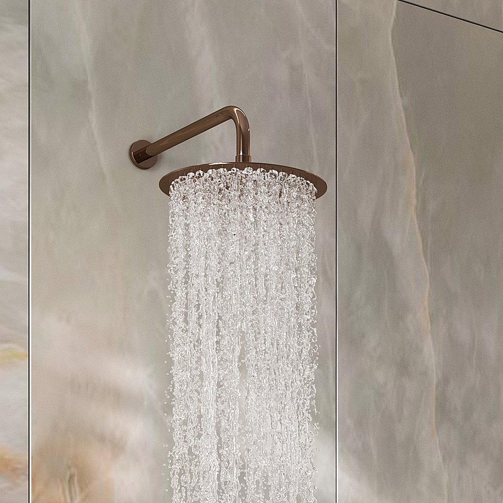 Верхний душ WasserKraft Asphe A331 розовое золото купить в интернет-магазине сантехники Sanbest