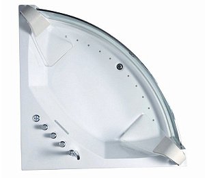 Акриловая ванна Gemy Glass Panel G9080 150х150 купить в интернет-магазине Sanbest